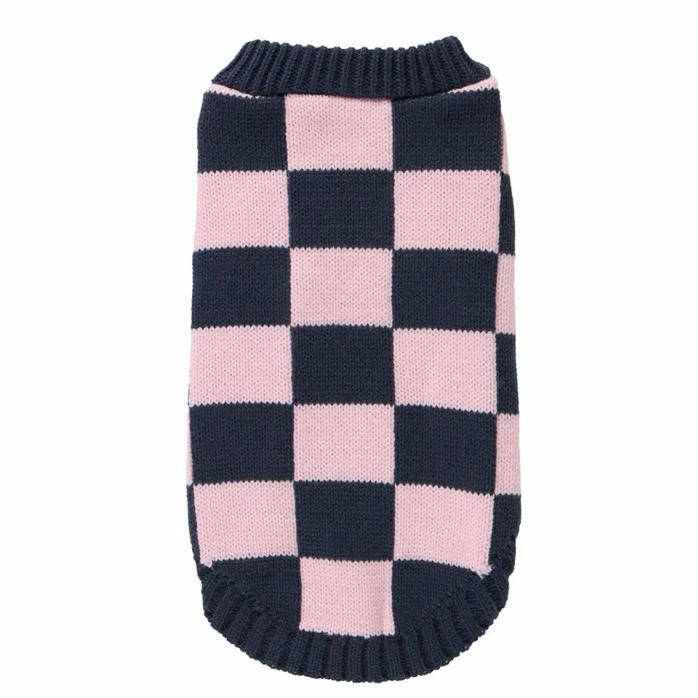 Top Paw Pink and Black Dog Sweater